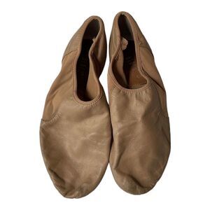 BLOCH tan girls jazz dance shoes size 10